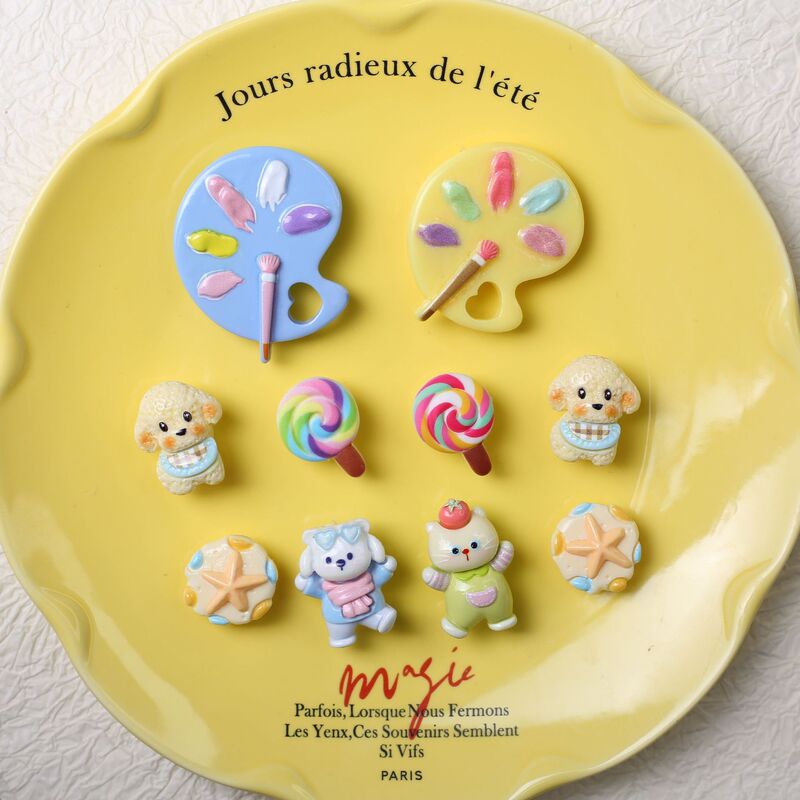 Cross-Border New Products: Resin Accessories for Small Dogs, DIY Materials Wholesale, Refrigerator Magnets, Hair Clips, Key Pendants, Phone Case Stickers Cross-Border New Products: Resin Accessories for Small Dogs, DIY Materials Wholesale, Refrigerator Magnets, Hair Clips, Key Pendants, Phone Case Stickers