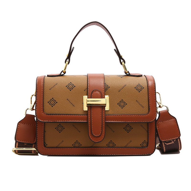 Bolsos 2024 bolsos de mujer de moda bolsos de mensajero retro de alta gama de moda bolso de hombro de estilo occidental bolso cuadrado pequeño portátil