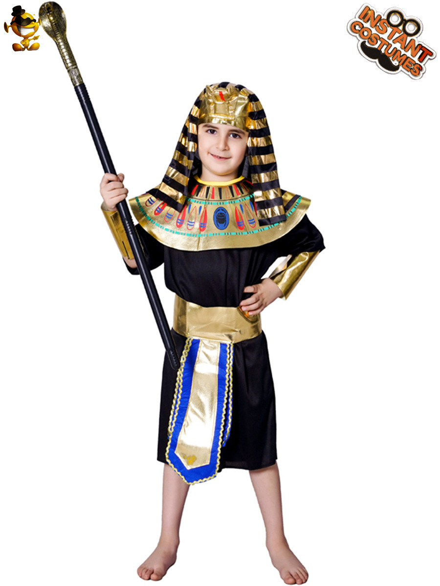 Partido niños faraón egipcio traje de Halloween Rey Príncipe partido ropa Cosplay rendimiento