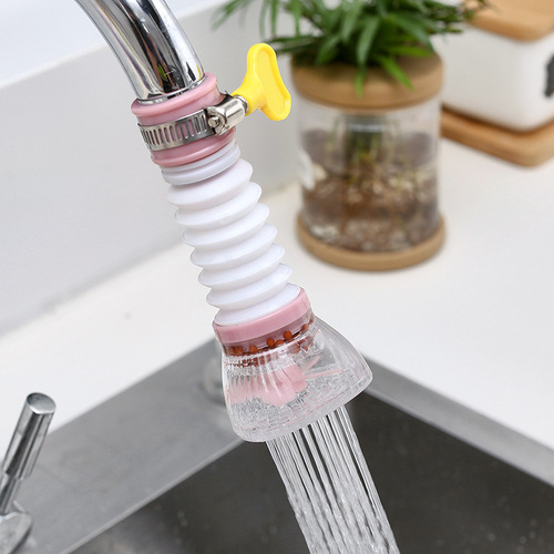 Faucet filter kitchen water-saving filter anti-splash water shower with medical stone retractable tap water purifier