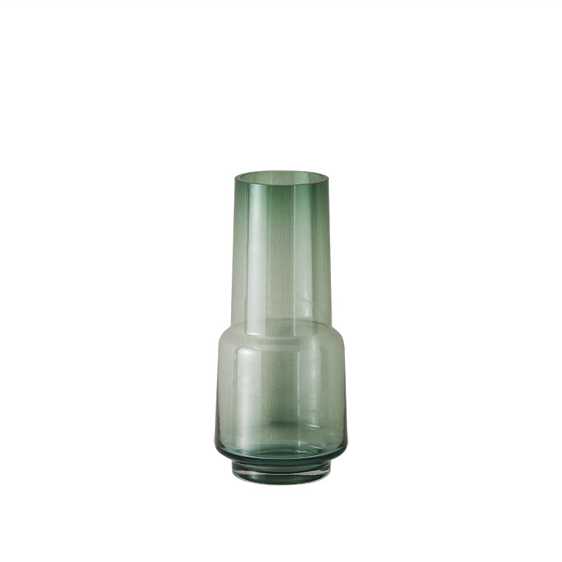 Adornos decorativos de jarrones de cristal para mesa de comedor y sala de estar, arreglos florales, macetas, flores secas de estilo americano, decoración nórdica para el hogar.