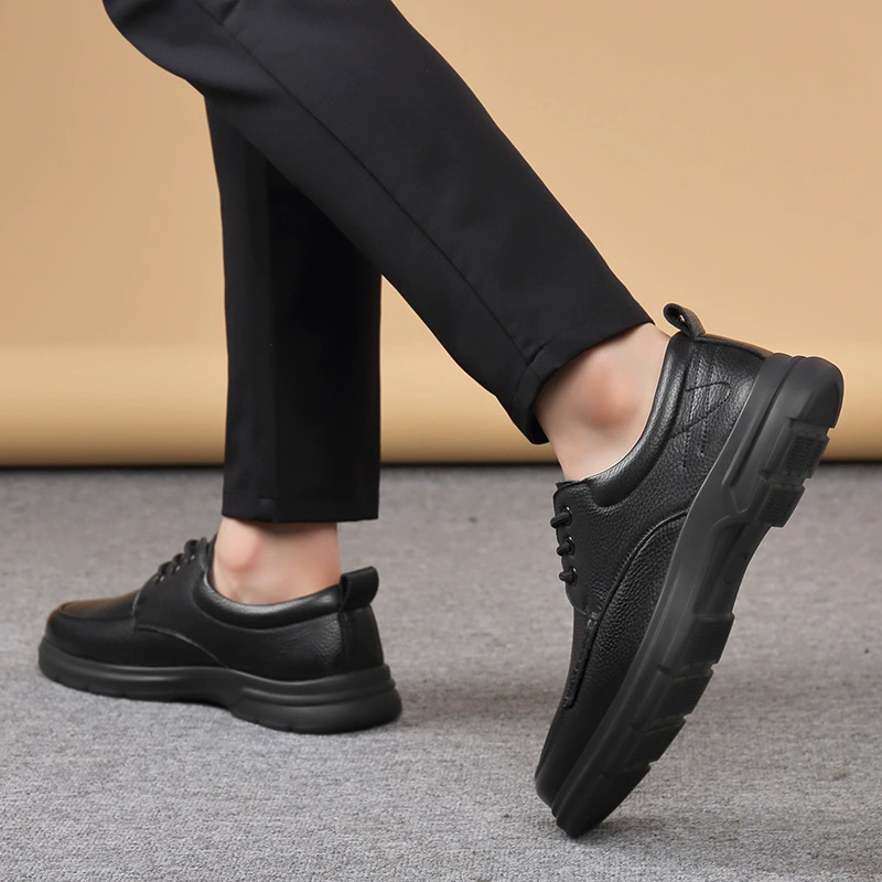  Spring non-slip wear-resistant footwear for leisure for leather shoes, direct factory sales, trend of season, genuine leather, soft sole