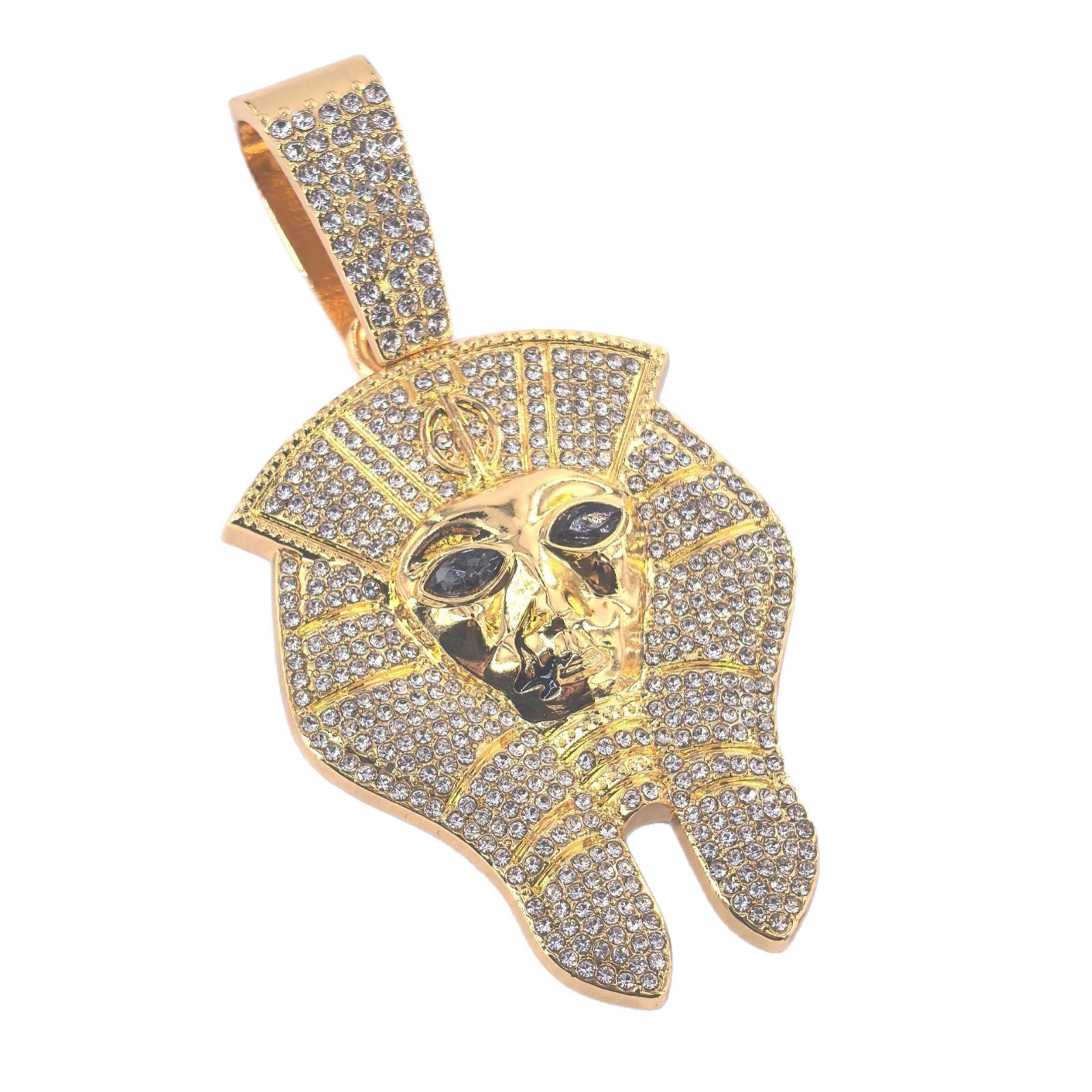 Europa y los Estados Unidos creativos hip hop diamantes retrato colgante avatar modelado exagerado moda hip hop accesorios clavículas al por mayor
