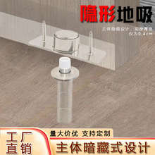 隐形门吸超薄强磁推拉门卧室新款免打孔暗藏式门吸静音微型防撞器