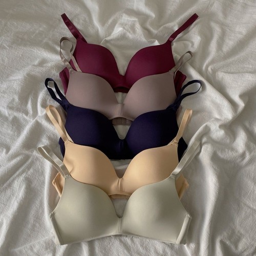 French light-weight underwear, foreign trade, no rims, small breasts, push-up, large, comfortable, high school student bra