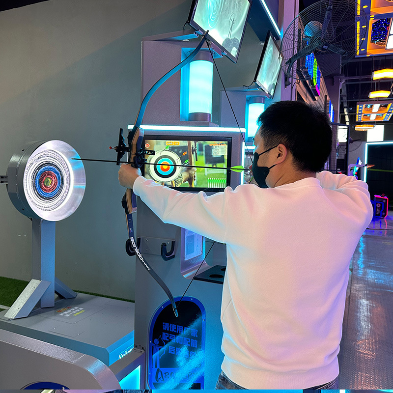 Sala de experiencias de entretenimiento interactivo Simulación de deportes digitales comerciales a gran escala Tiro con arco Ocio multijugador automático Competición interior