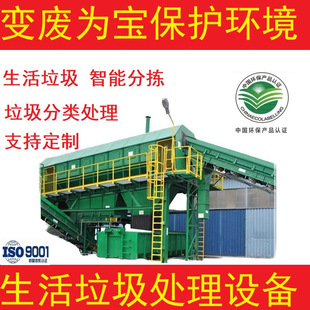 Domestic waste sorting equipment, municipal waste sorting equipment, resource recycling, automated waste sorting equipment