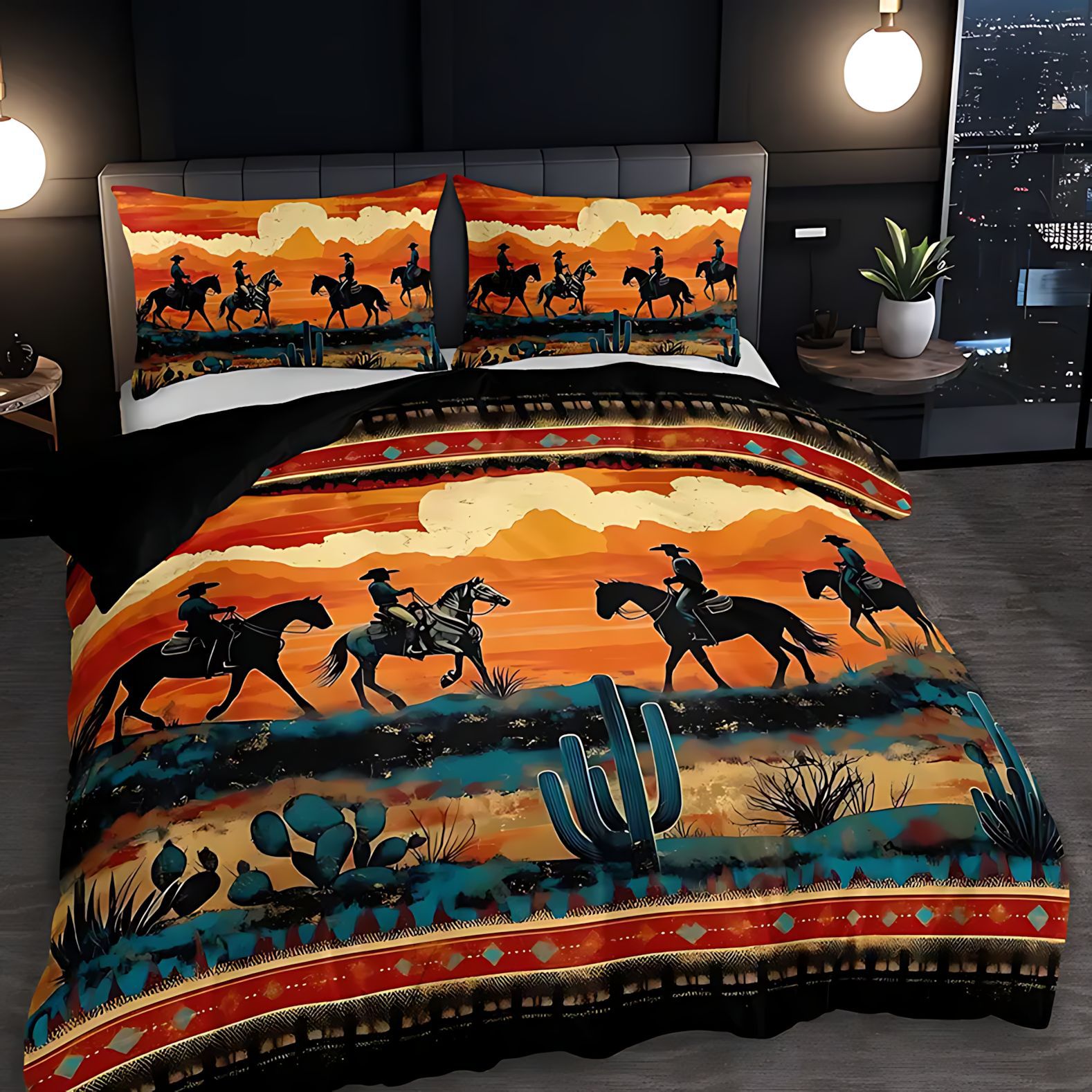 TEMU / JIT Transfronterizo West Essential Bed Cover Imprint Digital Cover Pillow Cover Kit puede ser diseñado