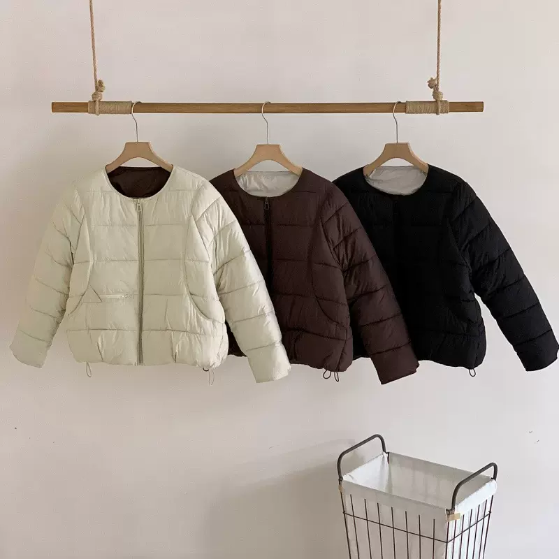 大码羽绒棉服胖妹妹冬季新款韩版宽松加厚面包服小个子棉衣