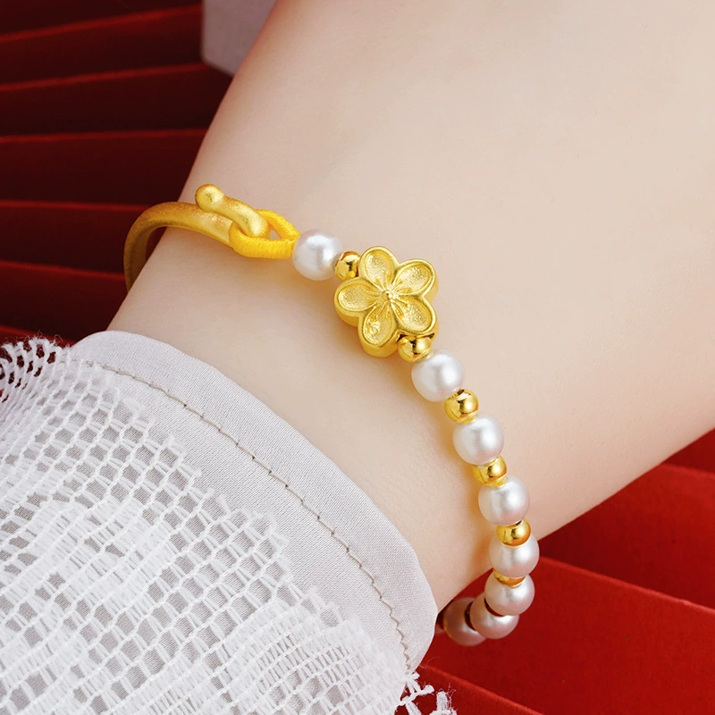 Long-lasting copper metal bracelet, internet celebrity, orchid, simple and elegant design, high-quality style, wholesale