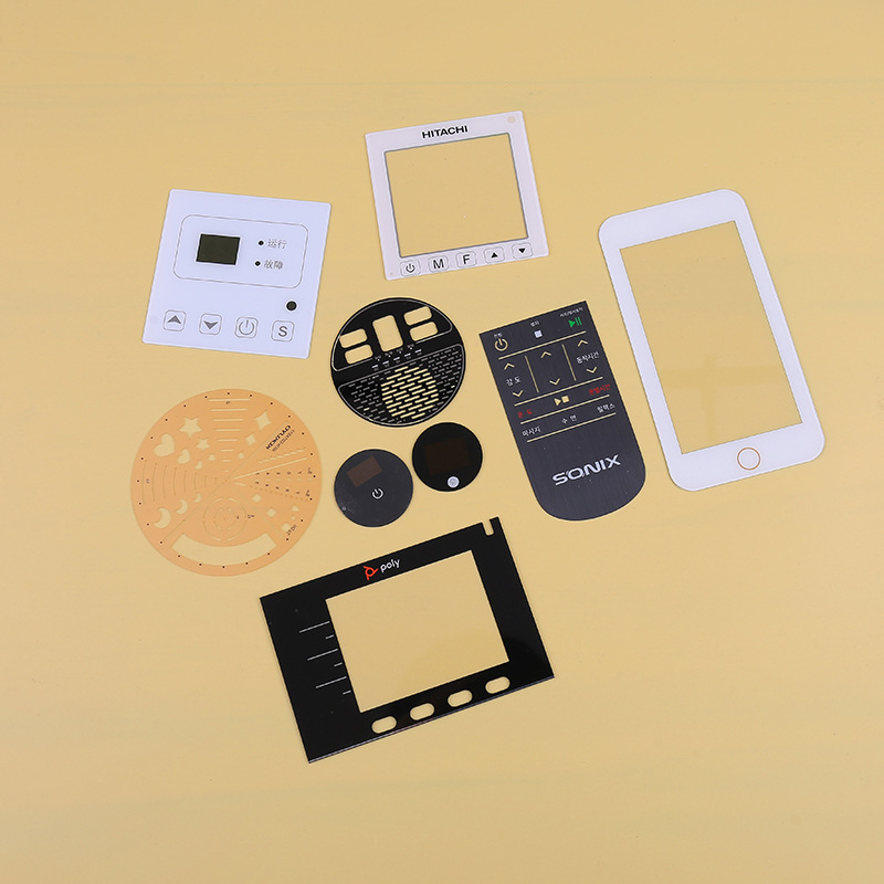 丝印PC面板贴仿刮花仿静电高透视窗PC丝印电器面板贴耐高温面板贴