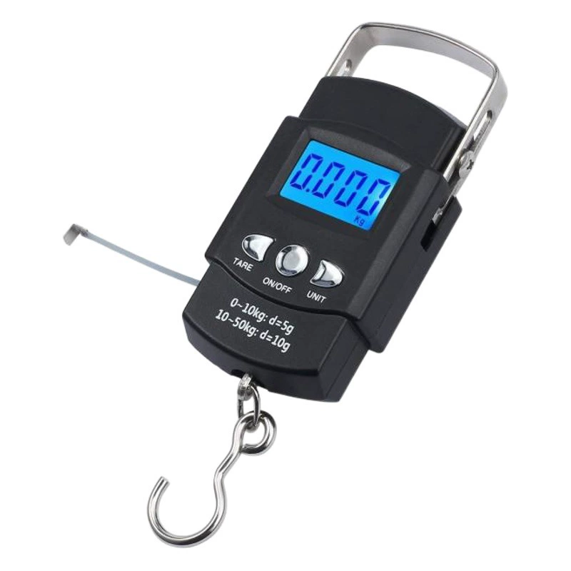 50 кг весы для багажа рыболовные Весы с рулеткой портативные весы для багажа крючок весы Мини Торговые весы портативные Экспресс-весы