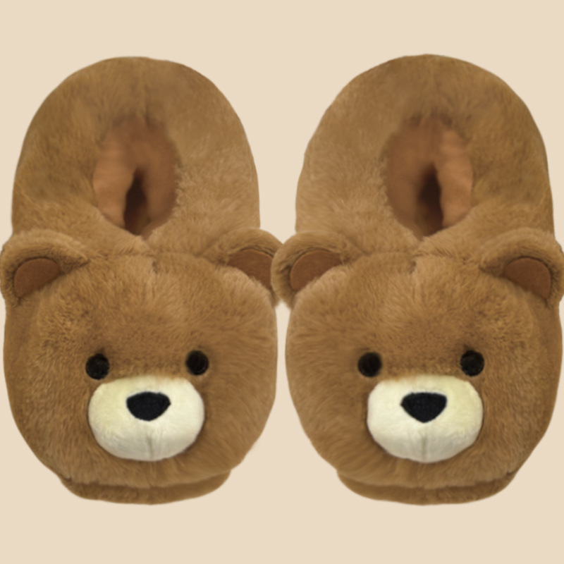 Cartoon winter keep warm slippers platform