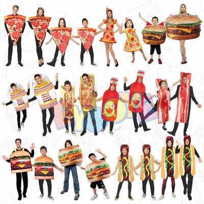 [Hot sales Fun food hamburger ketchup Pizza cosplay costumes]