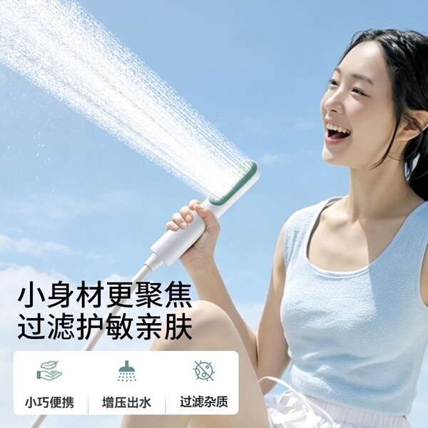Travel abroad portable shower head filter hotel universal…