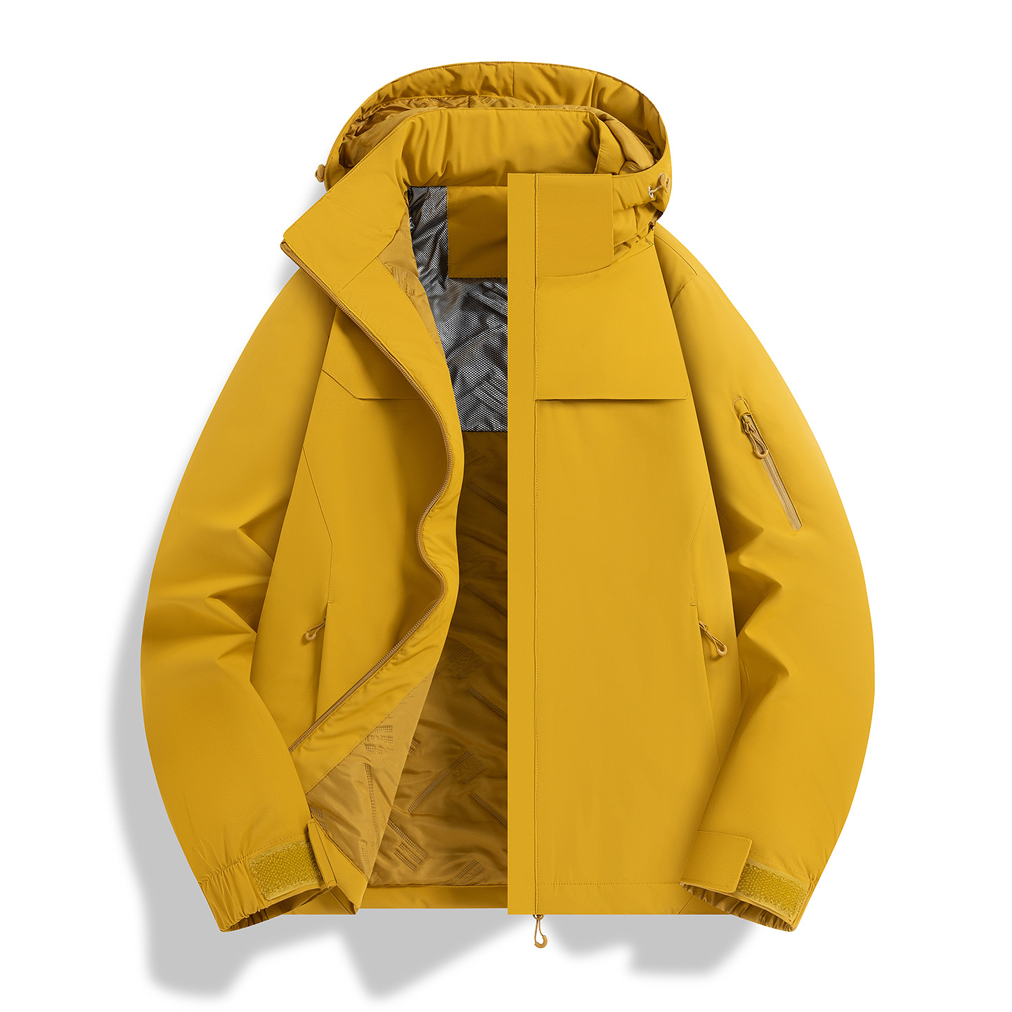 2026 New Men's Jacket for Autumn and Winter, Large Size, Thickened and Warm, Outdoor Windproof and Waterproof, Women's Mountaineering Cotton Coat