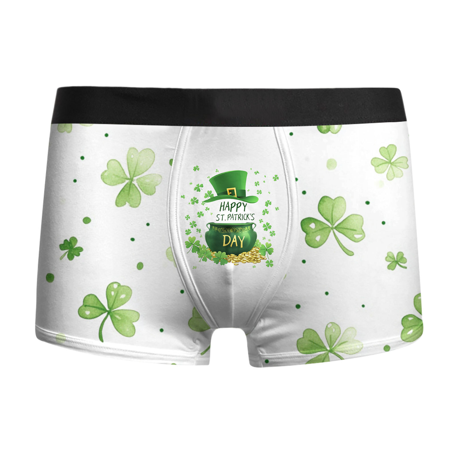 Ropa interior para hombre St. Pa Day, pantalones cuadrangulares para hombre, calzoncillos bóxer de cintura media de gran tamaño transpirables, estampado 3D MP01