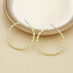 Серьги из латуни с золочением 14K для рукоделия