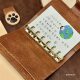 Snoopy Handmade Retro A7 Handbook Removable Loose-leaf Book Ins Style Cute Carry-on Leather Notes Journal