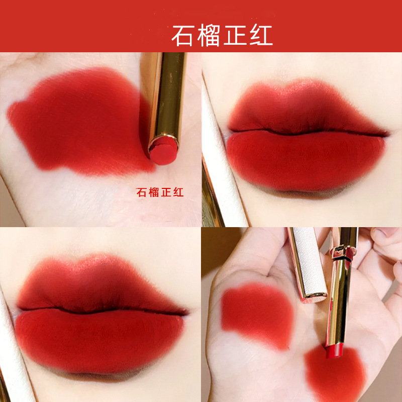 翠黛工厂定制极细口红不沾杯不掉色滋润口唇口红哑光唇膏口红oem