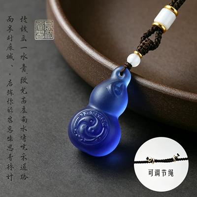 Car hanging – Decorations - gourd-necklace-blue