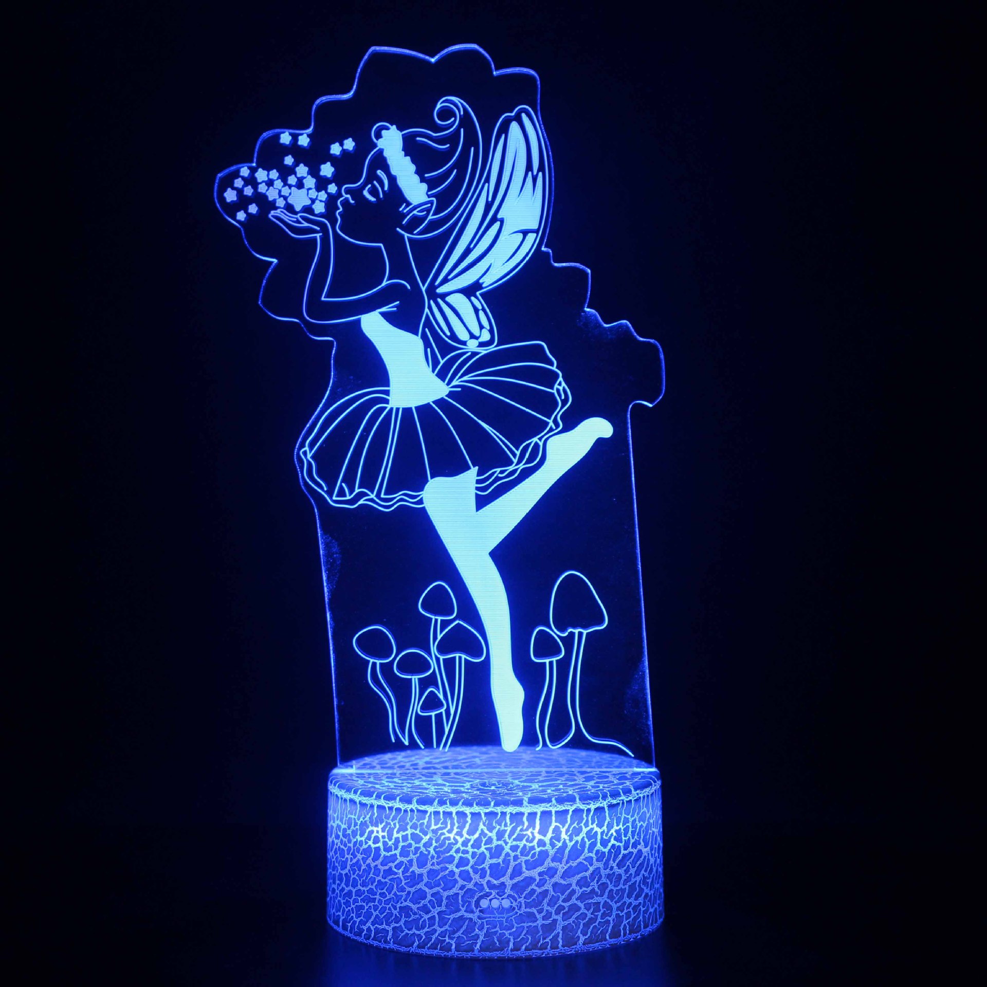 Luz de noche LED personalizada Jesús Virgen Ángel serie lámpara de mesa regalo creativo acrílico 3D noche luz al por mayor
