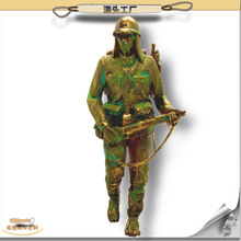 铜金属日本鬼子兵人组合模型金属铜 合金金属铸造模型手办