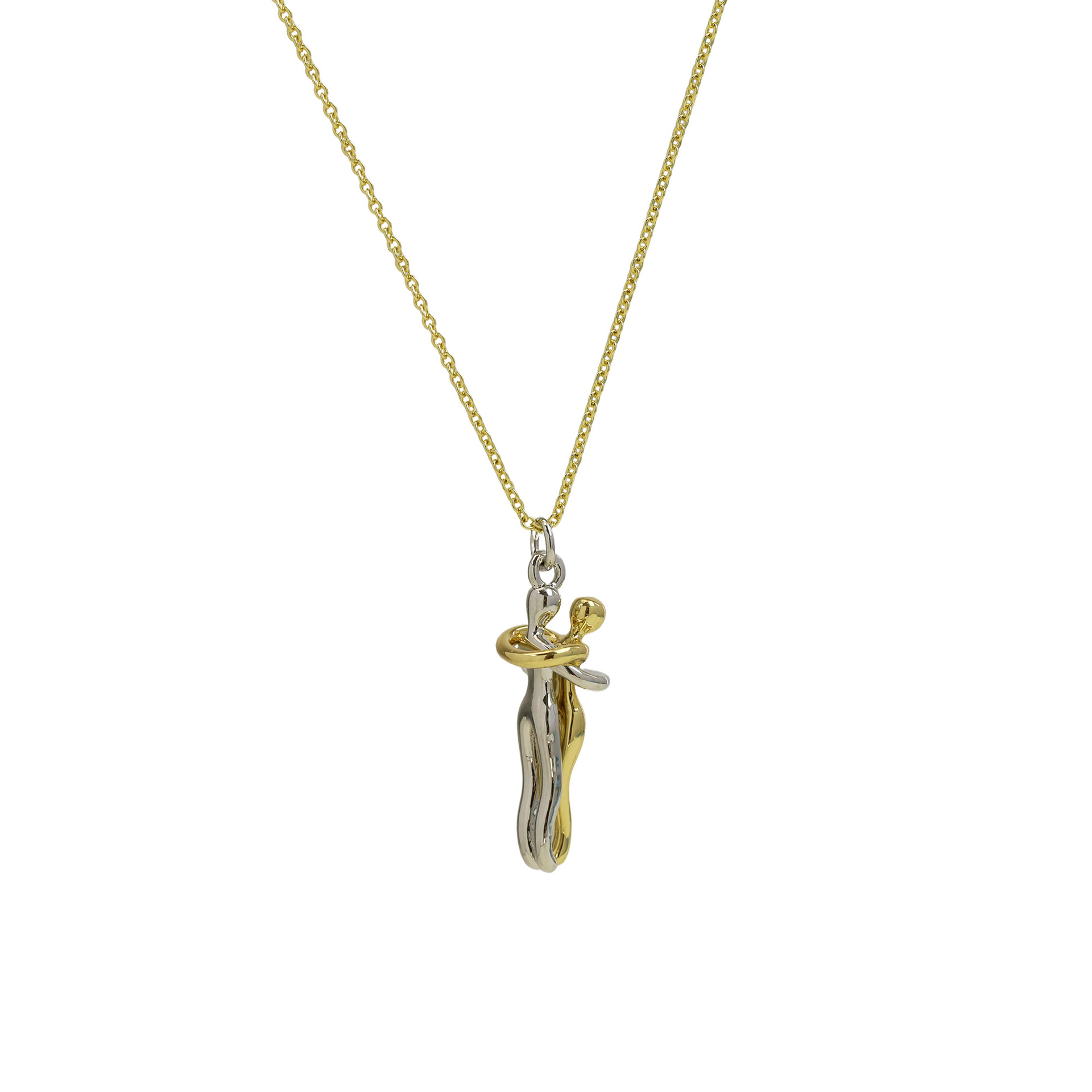 Human Pattern All Seasons Season Unisex Gender Brass Cable Chain Mixed Metal Plating Human Pendant Necklace