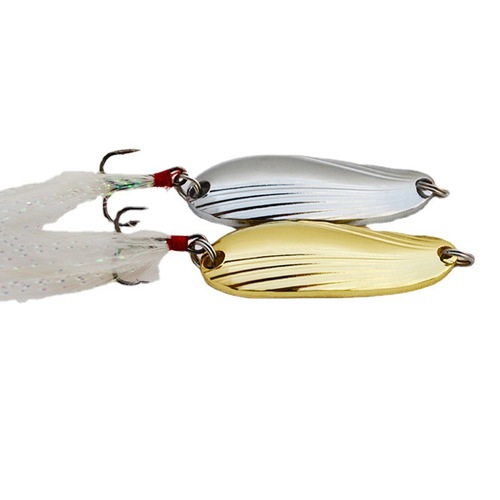 Weihe Luya fishing bait iron flake bait fake bait sequins 3g/5g with three hooks tied with hair Weihai fishing gear mixed batch