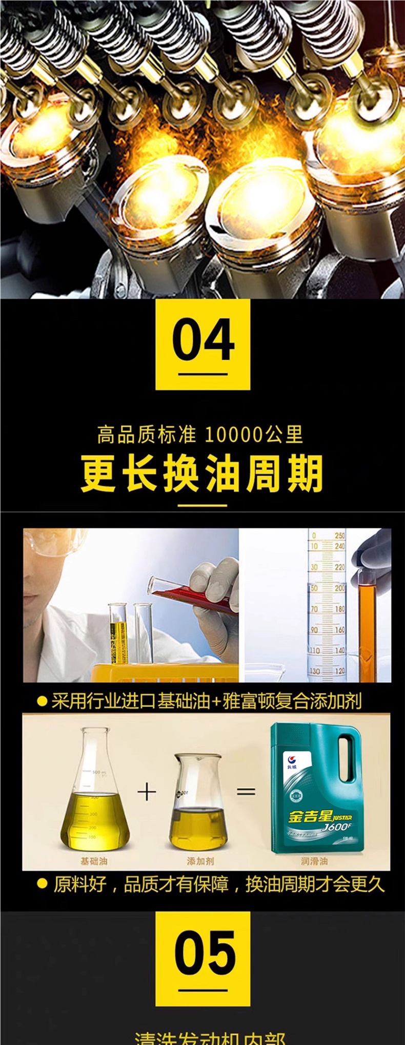 Official Genuine Great Wall Jinjixing J600F Fully Synthetic Engine Oil 5W40 5W30 Automotive SP Engine Lubricant