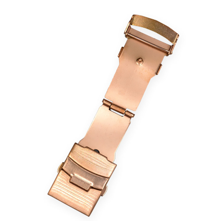 Aço inoxidável Watch Strap Band Buckle, Dual Folding Secure Watch