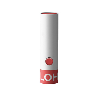 Red and White Tone Simple Personalized Cigarette Box Pattern Customized Kidsren's Anti-Touch Button Cylindrical Paper Empty Cigarette Box Wholesale