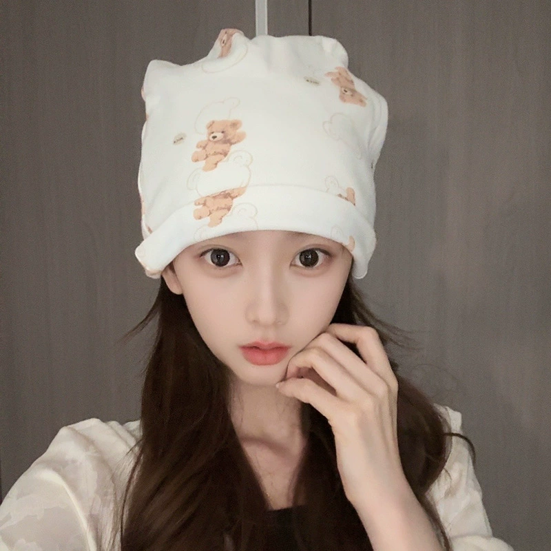 Хлопчатобумажная толстая кепка для родов осенью двухслойная ветрозащитная кепка для беременных женщин послеродовые принадлежности