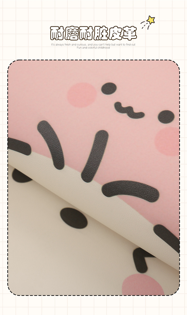 Hat-Shaped Pochacco Anti-Kick Pad, Long Style, Cute for Ladies and Children, Cartoon Car Seat Back Anti-Kick Pad, Anti-Dirty Pad for Car Use
