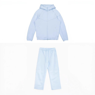 2025 Spring and Autumn Technology Casual Sports Hooded Jacket Casual Pants Jacket 54 Wide Leg Pants 61 Suit