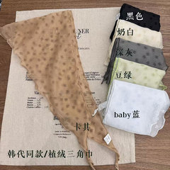 春夏の新作売れ筋雰囲気、三角スカーフ付き、雰囲気、ネックプロテクター付き、装飾気質、多用途女性