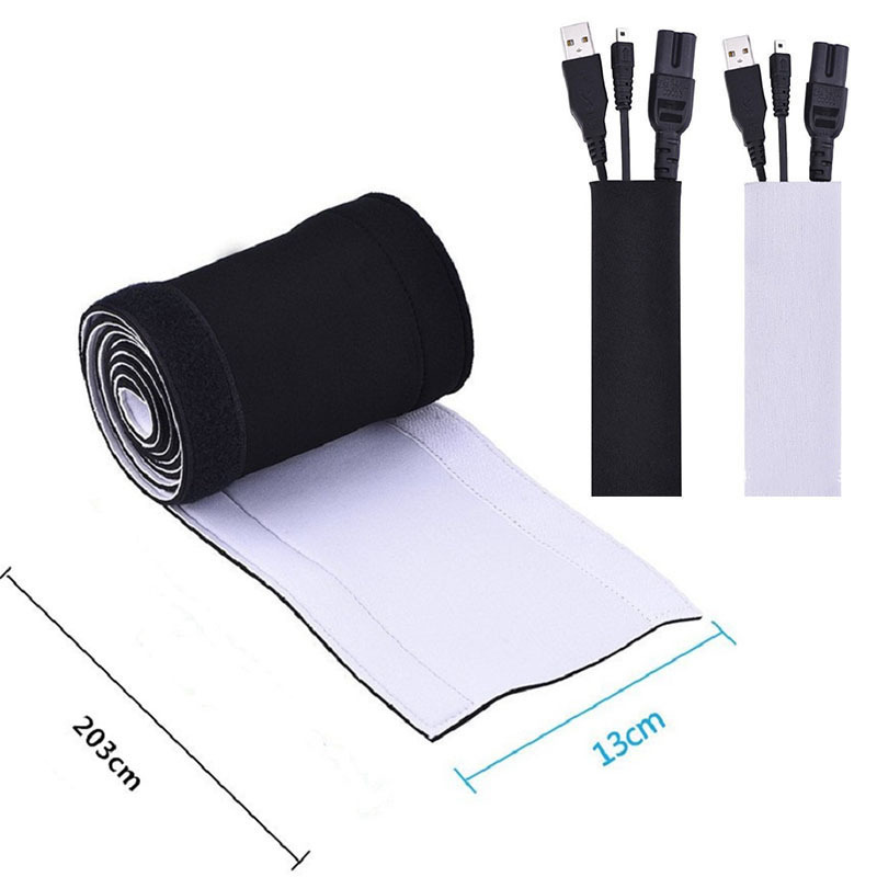 Wire sleeve diving material 203cm wire management storage Velcro tube protective casing Amazon factory direct sales