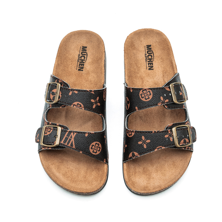 Summer Men's Cork Slippers Trendy Beach Shoes Student Style Couple Sandals_voghion.com