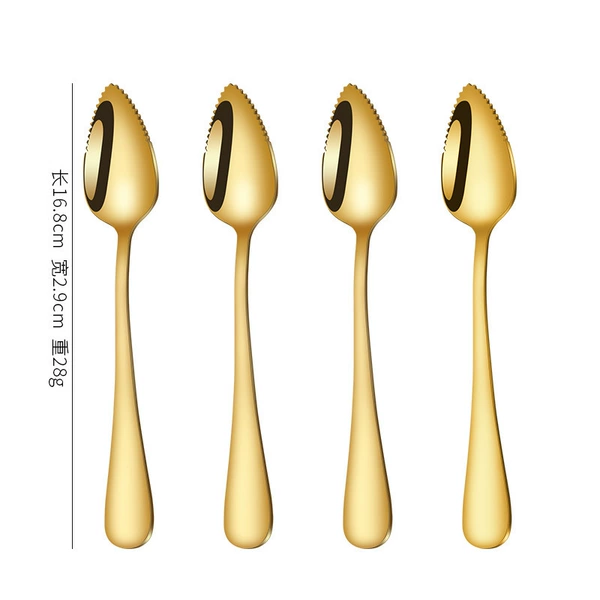 Golden Grapefruit Spoon [Pack of 4]