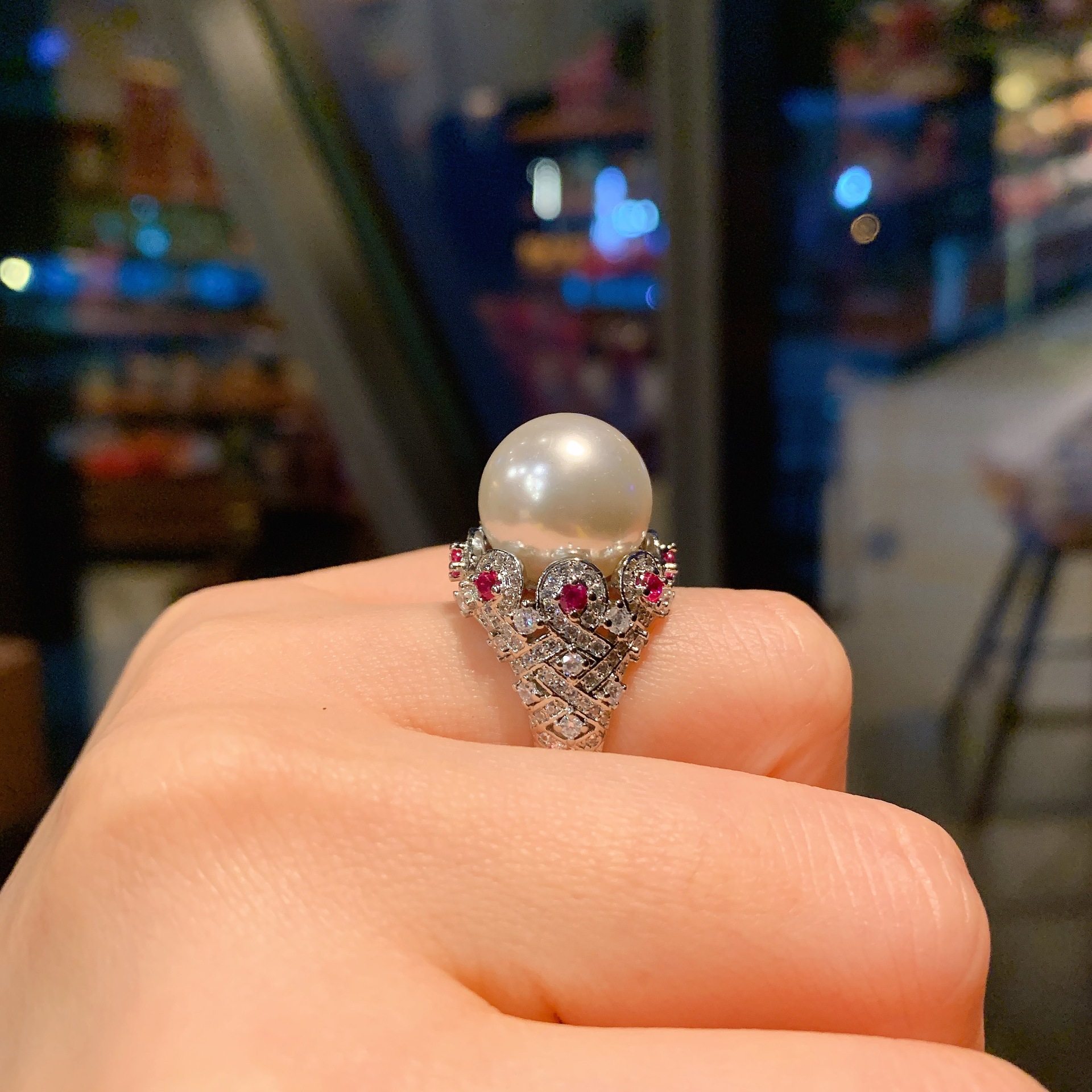 Simple Style Flower Copper Inlay Zircon Rings 1 Piece