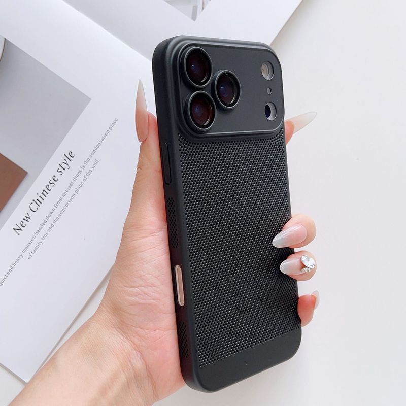 夏季散热适用iPhone17手机壳镜头膜全包苹果16透气网孔新款保护套|undefined