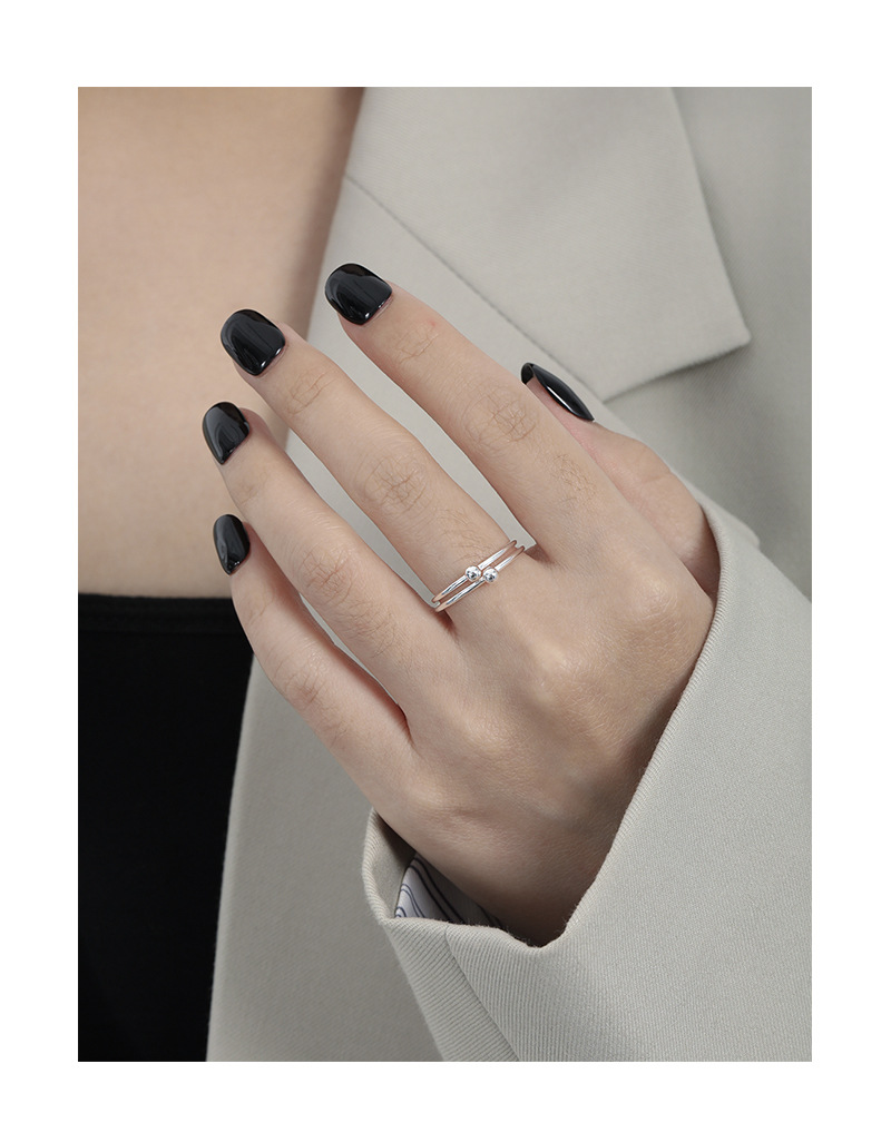 Fashion Geometric Sterling Silver Plating Rings 1 Piece