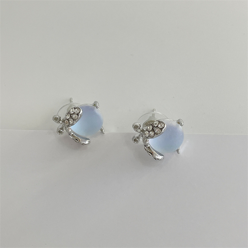 Fashion Eye Flower Alloy Inlay Rhinestones Womenu0027S Earrings 1 Pair
