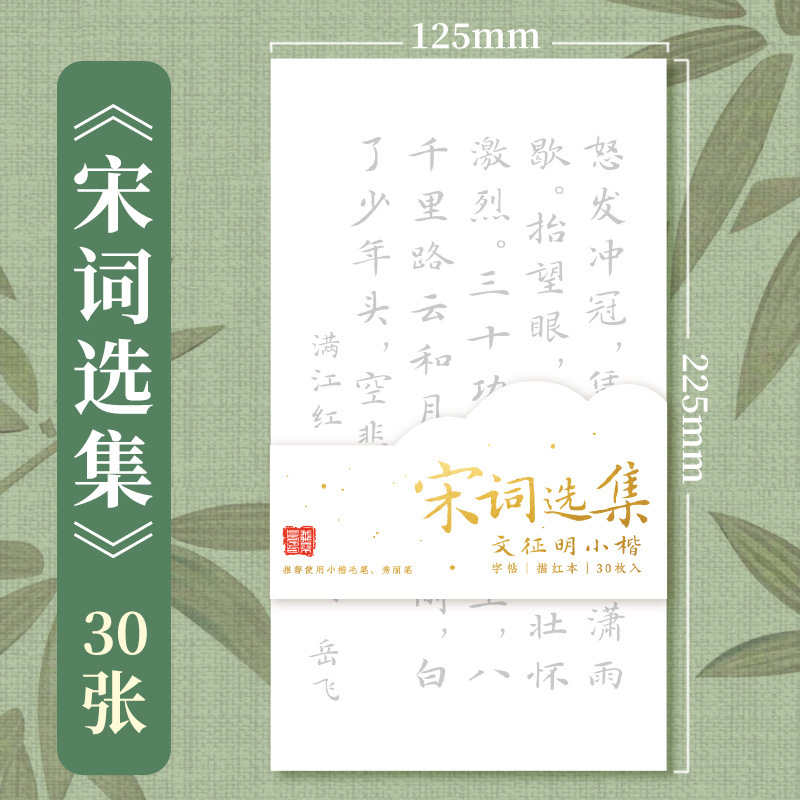 飞乐鸟临摹字帖国学诗词小楷毛笔专用仿宣纸初学者练字书法练习纸|undefined