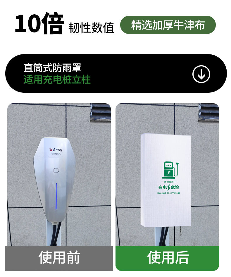 New energy electric vehicle charging pile gun mouth rain cover protective cover waterproof winter outdoor snow shield sunscreen