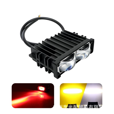 İşçi projektorları Lens U+L Type Dual Bracket - 2-beads-white-and-yellow-red-devil-eyes-1-piece