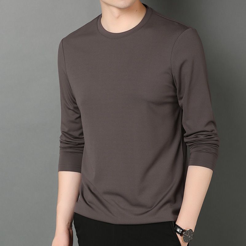 커피 라운드넥 긴소매