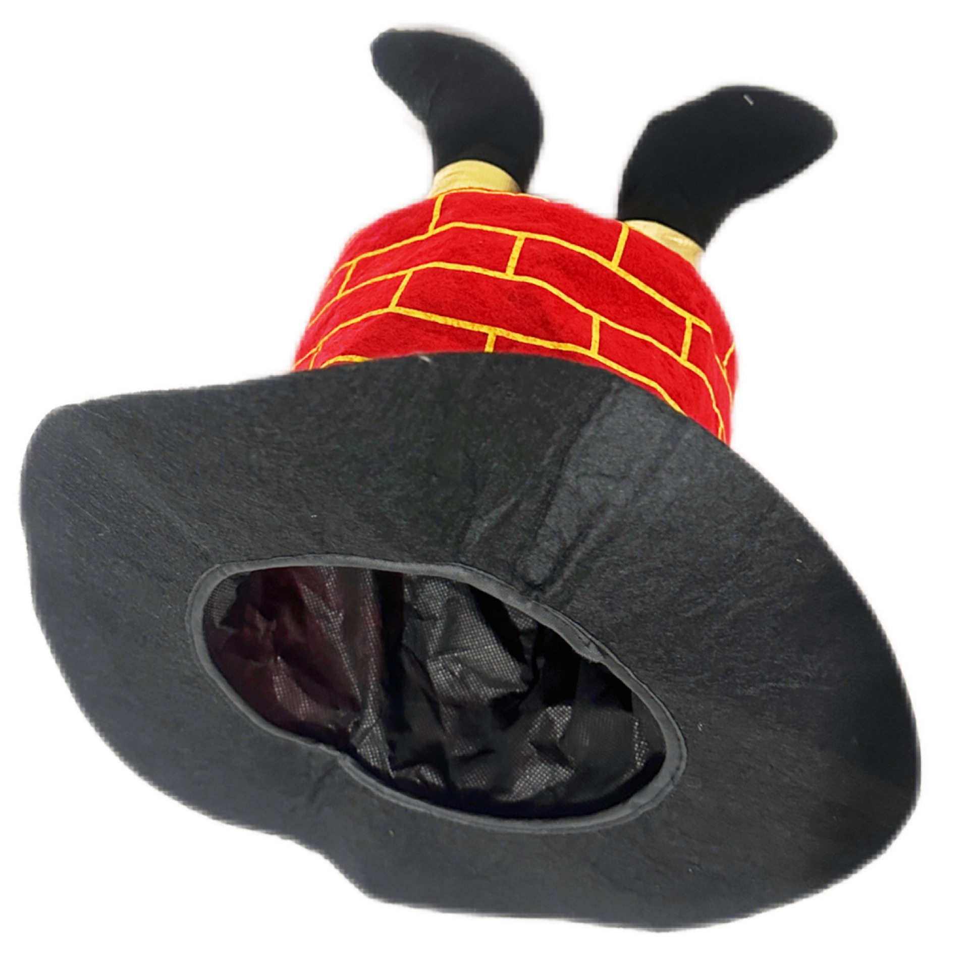 Christmas hat Christmas chimney hat Dress up Santa trouser leg hat gift bag gift box decorated Christmas hat_voghion.com