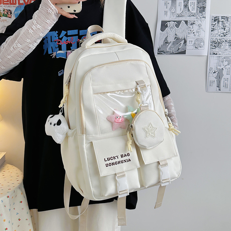 Linda mochila escolar para estudiantes de gran capacidad nueva mochila para estudiantes de secundaria y universitarios