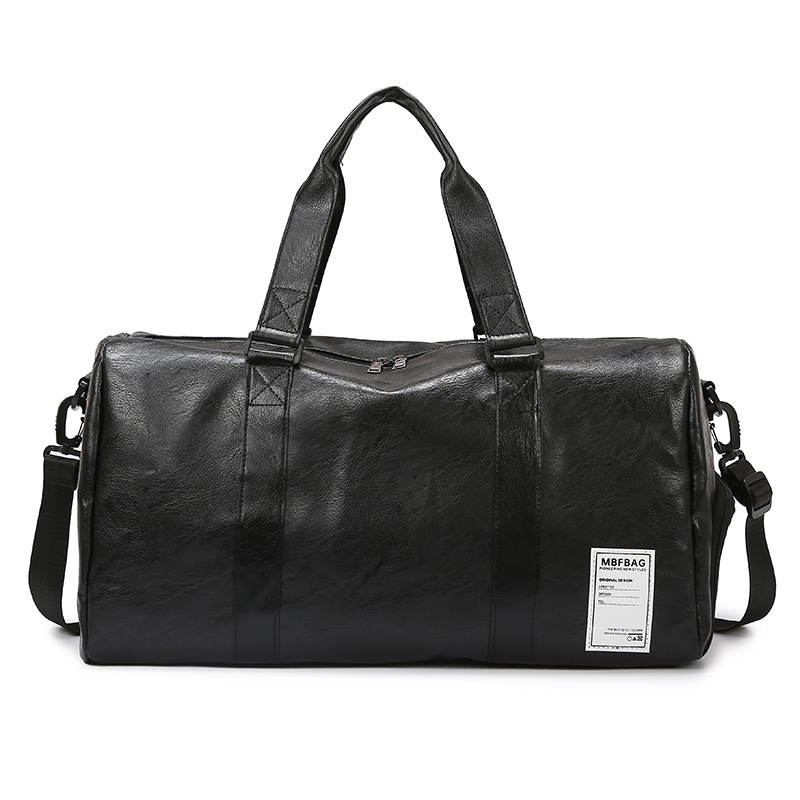 Cross-border Handheld Travel Bag Large Capacity Soft PU Leather Business Trip Luggage Bag Unisex Sports and Gym Bag - Thumbnail 7